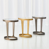 Global Views Oslo Gold Accent Table 