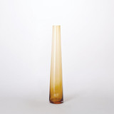 Global Views Glass Tower Small Amber Vase 