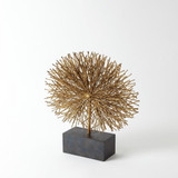 Global Views Tumble Weed Small Gold Leaf Sculpture 