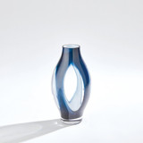 Global Views Fly Through Small Night Blue Vase 
