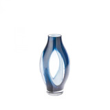 Global Views Fly Through Small Night Blue Vase 