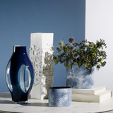 Global Views Fly Through Medium Night Blue Vase 