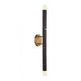 Savoy House Callaway 2-Light Wall Sconce in Black Marble with Warm Brass, Savoy House 9-2901-2-263 ALYJR 