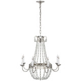 Visual Comfort & Co. Signature Collection Paris Flea Market Medium Chandelier, Visual Comfort & Co. Signature Collection CHC 1426PN-SG D97QH 