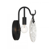 Savoy House Addison 1-Light Bathroom Vanity Light in Matte Black, Savoy House 9-3981-1-BK ALYK0 