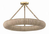 Crystorama Oakley Semi Flush Mount - Soft Gold 3.5"H 