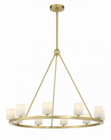 Crystorama Aragon Chandelier - Soft Brass 26"H 