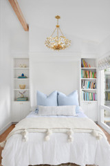 Crystorama Marselle Chandelier - Antique Gold, Hand Cut Crystal 6"H 