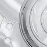 Crystorama Addis Chandelier - Polished Chrome, Tronchi Glass Autumn 50.5"H 