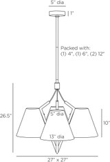 Arteriors Home Abrams Chandelier 