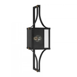 Savoy House Raeburn 1-Light Outdoor Wall Lantern in Matte Black and Weathered Brushed Brass, Savoy House 5-472-144 ALXK7 