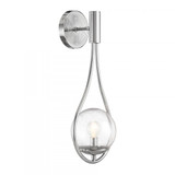 Savoy House Encino 1-Light Wall Sconce in Polished Chrome, Savoy House 9-7193-1-11 ALYKE 