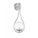 Savoy House Encino 1-Light Wall Sconce in Polished Chrome, Savoy House 9-7193-1-11 ALYKE 