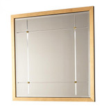 Global Views Beaumont Square Gold Leaf Mirror 