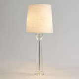Global Views Modern Crystal Column Table Lamp 