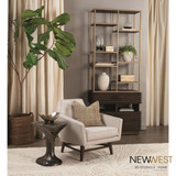 Global Views Nail Head Large Rustic White Vase 