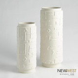 Global Views Sankuru Small Rustic White Vase 