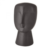 Global Views Modernist Bust Matte Black Sculpture 