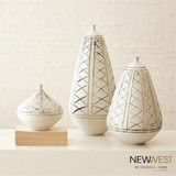 Global Views Grenz Small Hand Painted Vase 