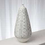 Global Views Grenz Large Hand Painted Vase 