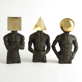 Global Views Pyramid Hero Bronze Sculpture 