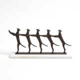 Global Views Golden Conga Line Sculpture 