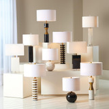 Global Views Marble Cinch White Table Lamp 