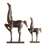 Global Views Cubist Horse Large Bronze Sculpture 