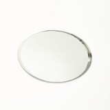 Global Views Elongated Small Oval Nickel Mirror 