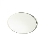 Global Views Elongated Small Oval Nickel Mirror 