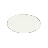 Global Views Elongated Small Oval Nickel Mirror 