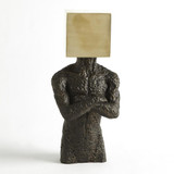 Global Views Cube Hero Bronze Sculpture 