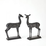 Global Views Set of 2 Fawn Large  Sculptures 