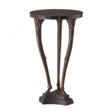 Global Views Fawn Leg Bronze Side Table 