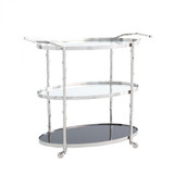 Global Views Arbor Nickel Bar Cart 