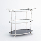 Global Views Arbor Nickel Bar Cart 