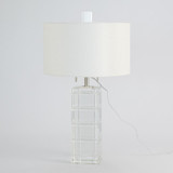 Global Views Crystal Plaid Table Lamp 