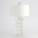 Global Views Crystal Plaid Table Lamp 
