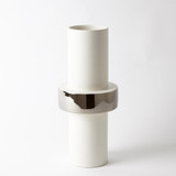 Global Views Silver Ring Mid Vase 