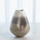 Global Views Cream Rises Dented Small Vase 