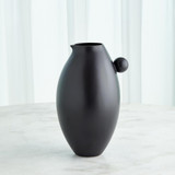 Global Views Ball Handled Small Black Pitcher 