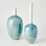 Global Views Spotted Tall Vase Lamb's Ear 