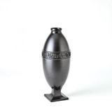 Global Views Greek Key Small Black Vase 