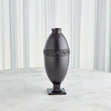 Global Views Greek Key Small Black Vase 