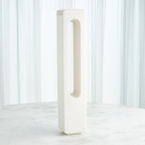 Global Views Rectangle Large White Vase 