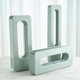 Global Views Rectangle Large Vase Lamb's Ear 