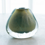 Global Views Conical Green Gold Vase 