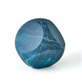 Global Views Square Alabaster Blue Object 
