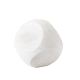 Global Views Square Alabaster White Object 