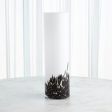 Global Views Confetti Large Black/White Vase 